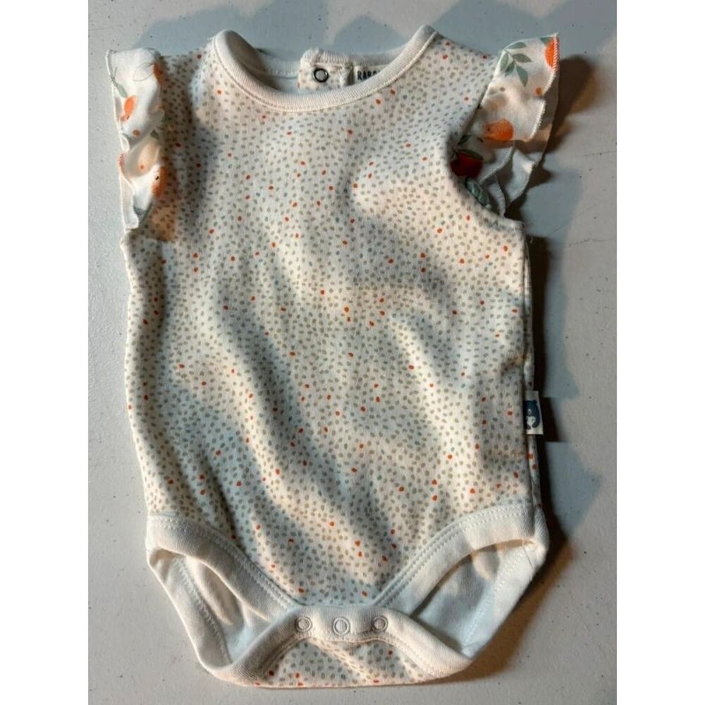 Rabbit + bear organic cotton bodysuit 0-3 months